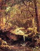 Albert Bierstadt The Mountain Brook Sweden oil painting artist